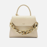BOLSA SATCHEL OFF IARA MÉDIA BEGE A 50023 0477 0111 AREZZO